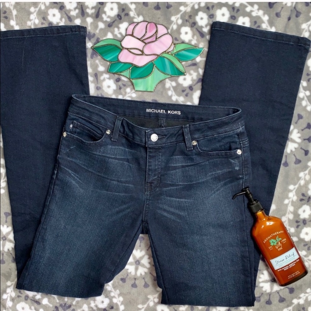 Micheal Kors Dark Wash Bootcut Jeans